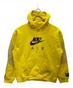 NIKEナイキ）の古着「ロゴプリントパーカー」｜イエロー