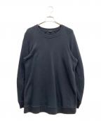ANN DEMEULEMEESTERアンドゥムルメステール）の古着「刺繍スウェット」｜チャコールグレー