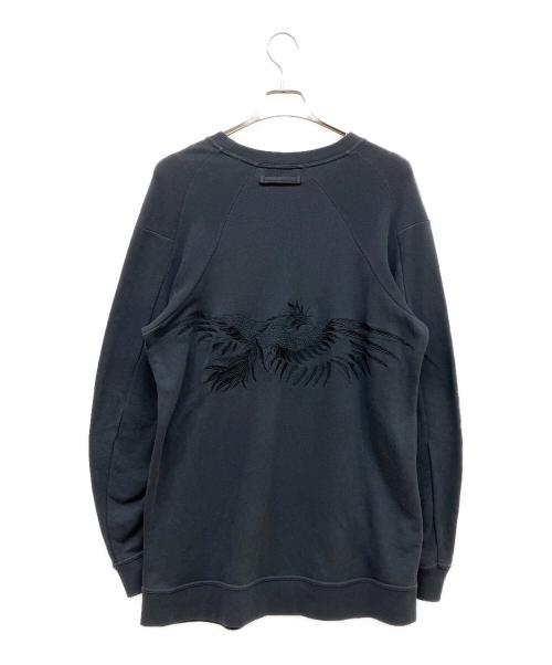 ANN DEMEULEMEESTER（アンドゥムルメステール）ANN DEMEULEMEESTER (アンドゥムルメステール) 刺繍スウェット チャコールグレー サイズ:Sの古着・服飾アイテム