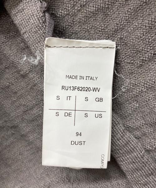 RICK OWENS（リックオウエンス）RICK OWENS (リックオウエンス) ウールニット グレー サイズ:Sの古着・服飾アイテム
