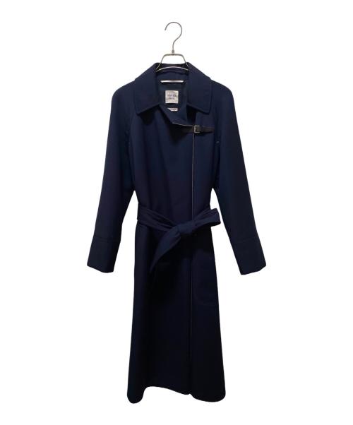 HERMES（エルメス）HERMES (エルメス) ステンカラーコート ネイビー サイズ:34の古着・服飾アイテム