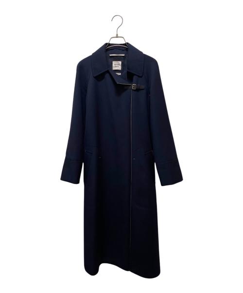 HERMES（エルメス）HERMES (エルメス) ステンカラーコート ネイビー サイズ:34の古着・服飾アイテム