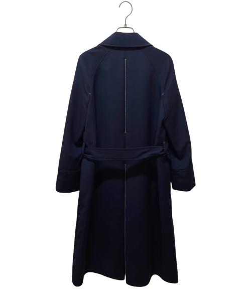 HERMES（エルメス）HERMES (エルメス) ステンカラーコート ネイビー サイズ:34の古着・服飾アイテム