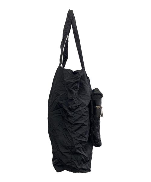 BOTTEGA VENETA（ボッテガベネタ）BOTTEGA VENETA (ボッテガベネタ) BOTTEGA VENETA　ウェビング　パッカブルトートバッグ ブラックの古着・服飾アイテム