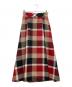 BLUE LABEL CRESTBRIDGE（ブルーレーベルクレストブリッジ）の古着「チェックスカート」｜レッド