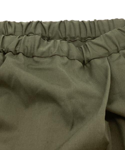 mizuiro-ind（ミズイロインド）mizuiro-ind (ミズイロインド) ワイドタックパンツ オリーブ サイズ:FREEの古着・服飾アイテム