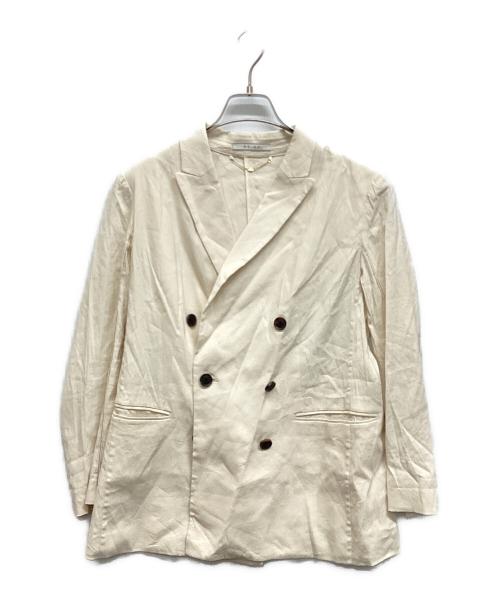 BEIGE（ベイジ）BEIGE (ベイジ) リネン混テーラードジャケット アイボリー サイズ:32の古着・服飾アイテム