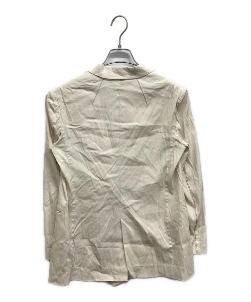 BEIGE（ベイジ）BEIGE (ベイジ) リネン混テーラードジャケット アイボリー サイズ:32の古着・服飾アイテム