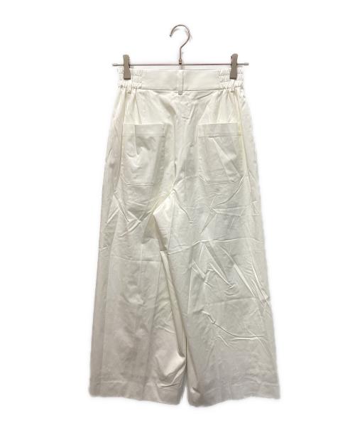 ebure（エブール）ebure (エブール) タックワイドパンツ ホワイト サイズ:36の古着・服飾アイテム