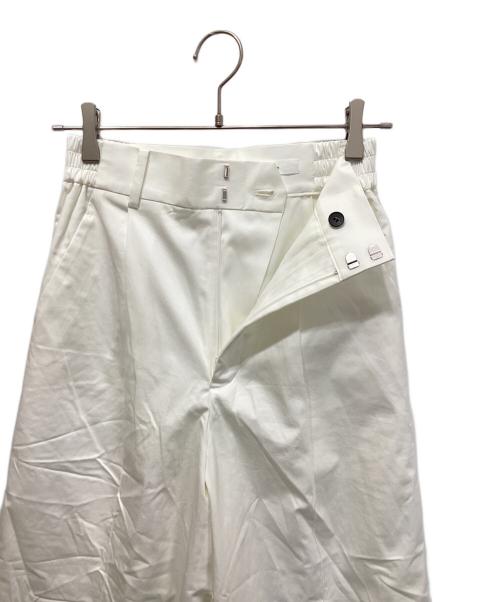 ebure（エブール）ebure (エブール) タックワイドパンツ ホワイト サイズ:36の古着・服飾アイテム