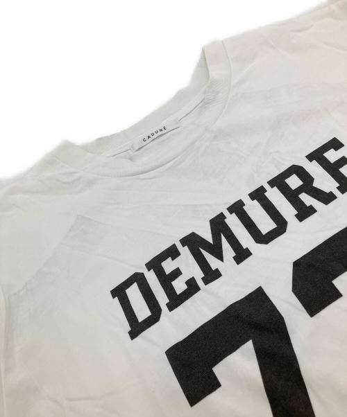 CADUNE（カデュネ）CADUNE (カデュネ) ナンバリングTEE ホワイト サイズ:38の古着・服飾アイテム