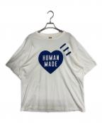 HUMAN MADEヒューマンメイド）の古着「ハートロゴTシャツ」｜ホワイト