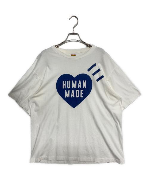 HUMAN MADE（ヒューマンメイド）HUMAN MADE (ヒューマンメイド) ハートロゴTシャツ ホワイト サイズ:2XLの古着・服飾アイテム