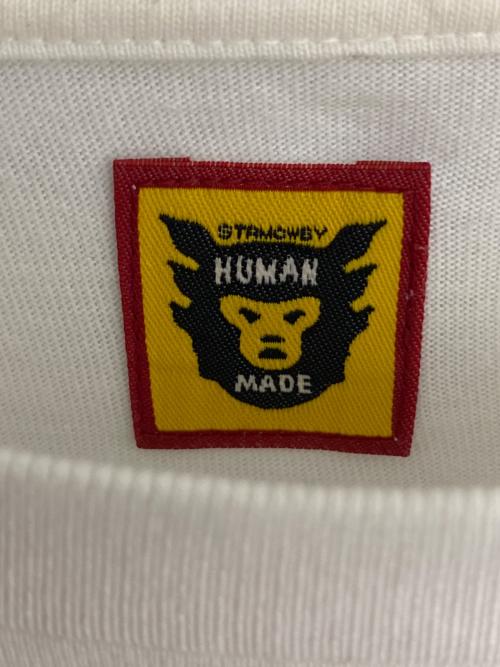 HUMAN MADE（ヒューマンメイド）HUMAN MADE (ヒューマンメイド) ハートロゴTシャツ ホワイト サイズ:2XLの古着・服飾アイテム