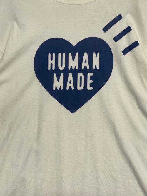 HUMAN MADE（ヒューマンメイド）HUMAN MADE (ヒューマンメイド) ハートロゴTシャツ ホワイト サイズ:2XLの古着・服飾アイテム