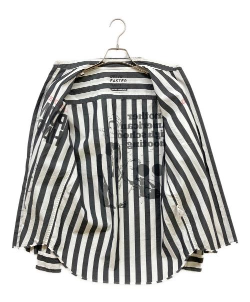 Hysteric Glamour（ヒステリックグラマー）Hysteric Glamour (ヒステリックグラマー) SIENA BARNES レギュラーカラーシャツ グレー サイズ:Mの古着・服飾アイテム