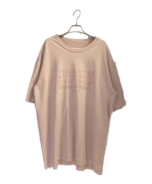 Maison Margiela（メゾンマルジェラ）Maison Margiela (メゾンマルジェラ) エンブロイダリー Tシャツ ピンク サイズ:Sの古着・服飾アイテム