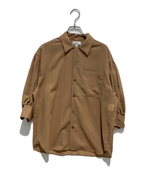 HYKE（ハイク）HYKE (ハイク) T/W VOILE BALLOON SLEEVE BLOUSE ブラウン サイズ:1の古着・服飾アイテム