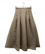 ELENDEEKエレンディーク）の古着「MESH BONDING FLARED SK」｜モカ