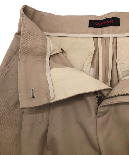 CABAN（キャバン）CABAN (キャバン) コットンレーヨンチノ クロップドパンツ ベージュ サイズ:XSの古着・服飾アイテム