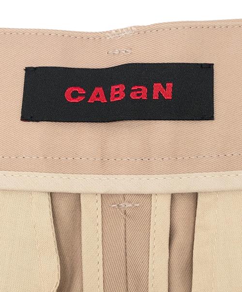 CABAN（キャバン）CABAN (キャバン) コットンレーヨンチノ クロップドパンツ ベージュ サイズ:XSの古着・服飾アイテム