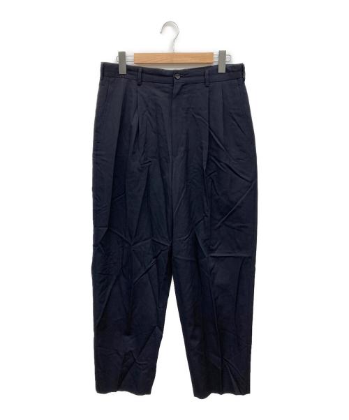 COMME des GARCONS HOMME（コムデギャルソン オム）COMME des GARCONS HOMME (コムデギャルソン オム) タックパンツ ネイビー サイズ:Lの古着・服飾アイテム