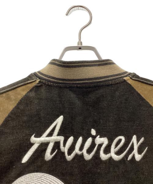 AVIREX（アヴィレックス）AVIREX (アヴィレックス) リバーシブルスーベニアジャケット ブラウン×ブラック サイズ:SIZE Mの古着・服飾アイテム