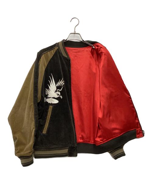 AVIREX（アヴィレックス）AVIREX (アヴィレックス) リバーシブルスーベニアジャケット ブラウン×ブラック サイズ:SIZE Mの古着・服飾アイテム