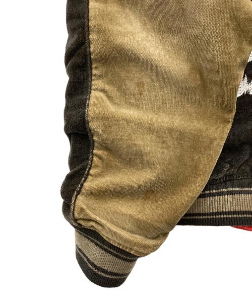 AVIREX（アヴィレックス）AVIREX (アヴィレックス) リバーシブルスーベニアジャケット ブラウン×ブラック サイズ:SIZE Mの古着・服飾アイテム