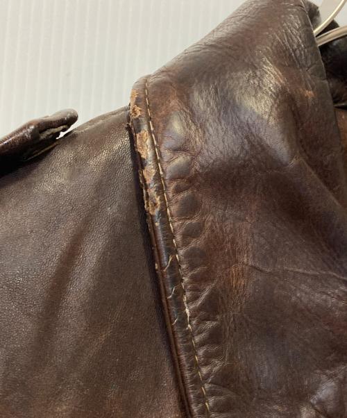 Schott（ショット）Schott (ショット) レザーフライトジャケット ブラウン サイズ:42の古着・服飾アイテム