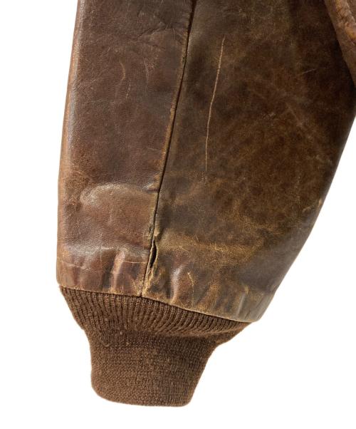 Schott（ショット）Schott (ショット) レザーフライトジャケット ブラウン サイズ:42の古着・服飾アイテム