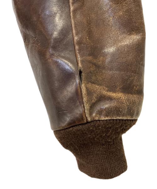 Schott（ショット）Schott (ショット) レザーフライトジャケット ブラウン サイズ:42の古着・服飾アイテム