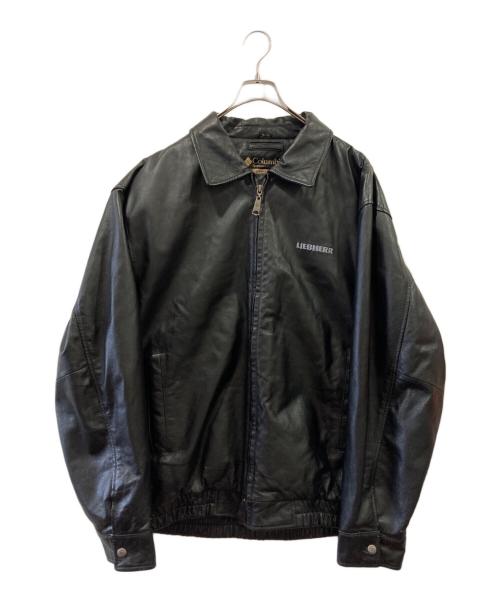 Columbia（コロンビア）Columbia (コロンビア) レザージャケット ブラック サイズ:XLの古着・服飾アイテム