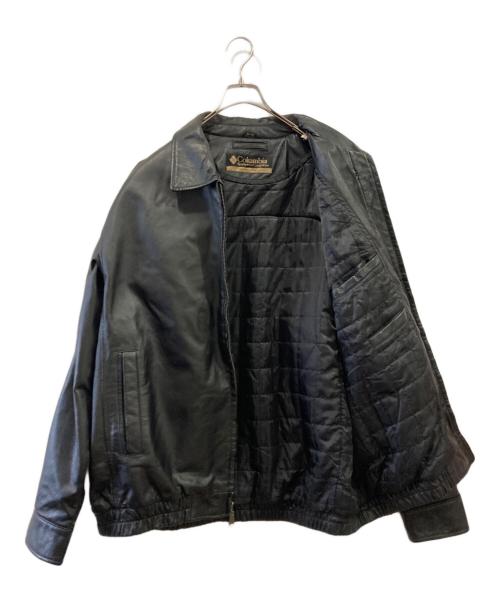 Columbia（コロンビア）Columbia (コロンビア) レザージャケット ブラック サイズ:XLの古着・服飾アイテム