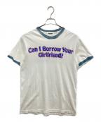BOWWOWバウワウ）の古着「トリムTシャツ」｜ホワイト