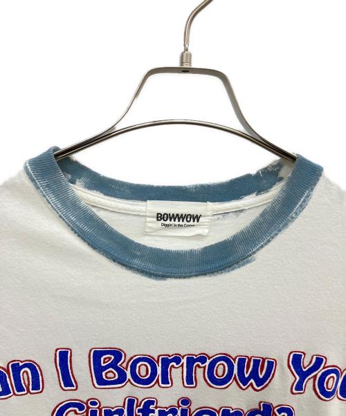 BOWWOW（バウワウ）BOWWOW (バウワウ) トリムTシャツ ホワイト サイズ:Mの古着・服飾アイテム