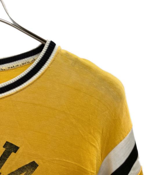 RUSSELL SOUTHERN（ラッセルサザン）RUSSELL SOUTHERN (ラッセルサザン) リンガーTシャツ イエロー サイズ:Lの古着・服飾アイテム