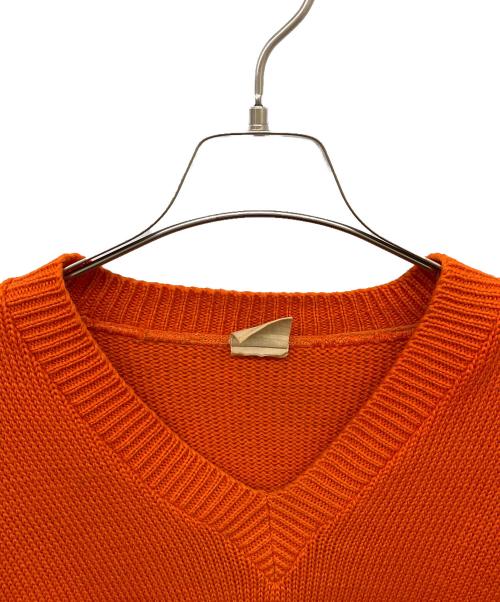 nelson knitting mills（ネルソンニットミルズ）nelson knitting mills (ネルソンニットミルズ) レタードニットセーター オレンジ サイズ:-の古着・服飾アイテム