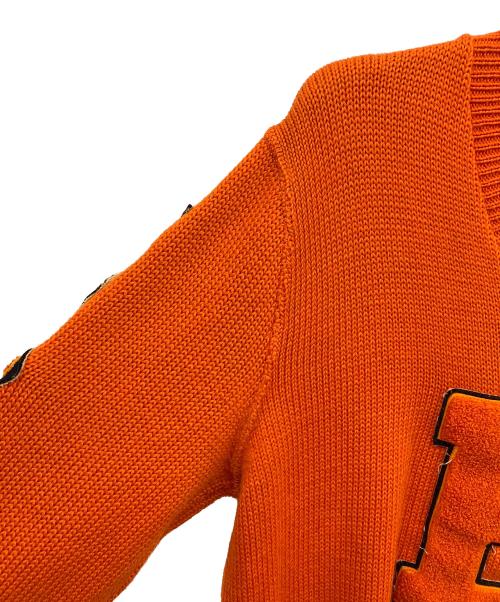 nelson knitting mills（ネルソンニットミルズ）nelson knitting mills (ネルソンニットミルズ) レタードニットセーター オレンジ サイズ:-の古着・服飾アイテム