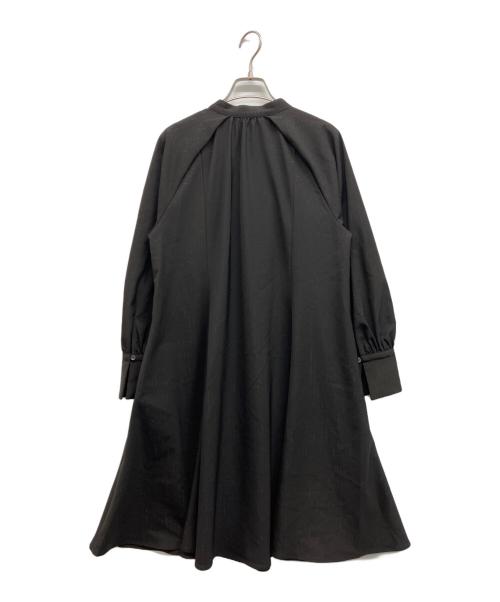 ROSSO（ロッソ）ROSSO (ロッソ) ボリュームフレアミニワンピース ブラック サイズ:Freeの古着・服飾アイテム