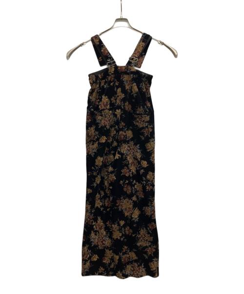 Ameri（アメリ）Ameri (アメリ) FLOWER PRINT VELOUR PANTS ブラック サイズ:Sの古着・服飾アイテム