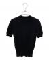 patou (パトゥ) エコフレンドリーコットンブレンド パトゥ ジャカードニット トップ ブラック サイズ:XS：25000円