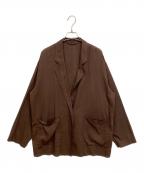 Spick and Spanスピック＆スパン）の古着「シアーコットンツイルルーズジャケット」｜ブラウン