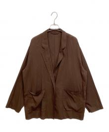 Spick and Span（スピック＆スパン）の古着「シアーコットンツイルルーズジャケット」｜ブラウン