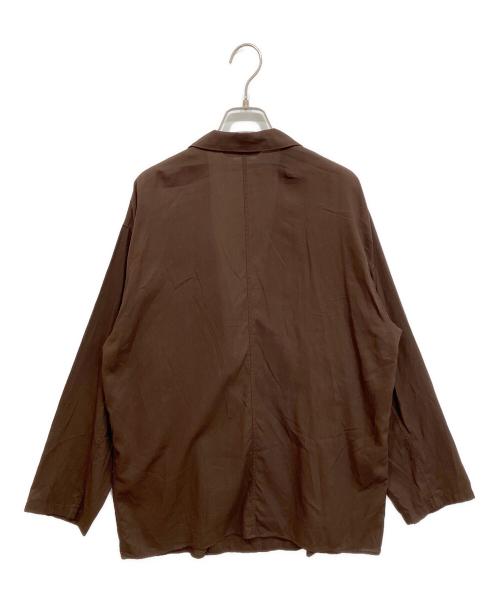Spick and Span（スピック＆スパン）Spick and Span (スピック＆スパン) シアーコットンツイルルーズジャケット ブラウン サイズ:freeの古着・服飾アイテム