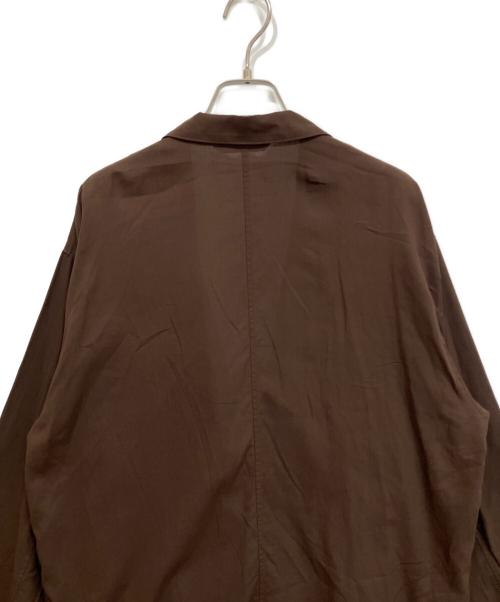 Spick and Span（スピック＆スパン）Spick and Span (スピック＆スパン) シアーコットンツイルルーズジャケット ブラウン サイズ:freeの古着・服飾アイテム
