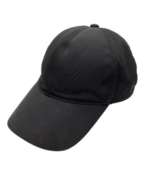 PRADA（プラダ）PRADA (プラダ) ベースボールキャップ ブラック サイズ:Lの古着・服飾アイテム