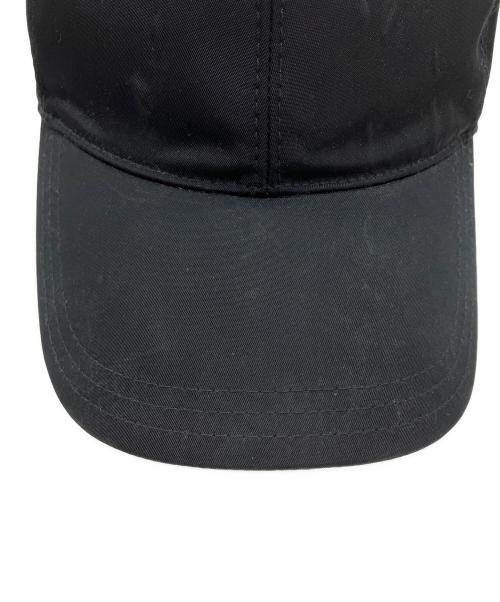PRADA（プラダ）PRADA (プラダ) ベースボールキャップ ブラック サイズ:Lの古着・服飾アイテム