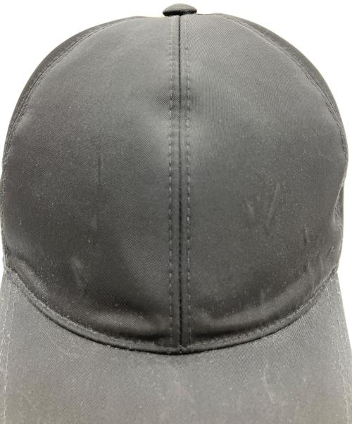 PRADA（プラダ）PRADA (プラダ) ベースボールキャップ ブラック サイズ:Lの古着・服飾アイテム