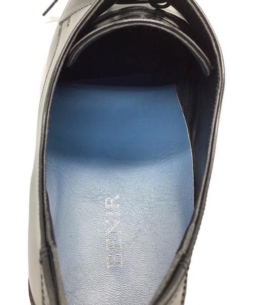 BENIR（ベニル）BENIR (ベニル) プレーントゥシューズ ブラック サイズ:28cmの古着・服飾アイテム